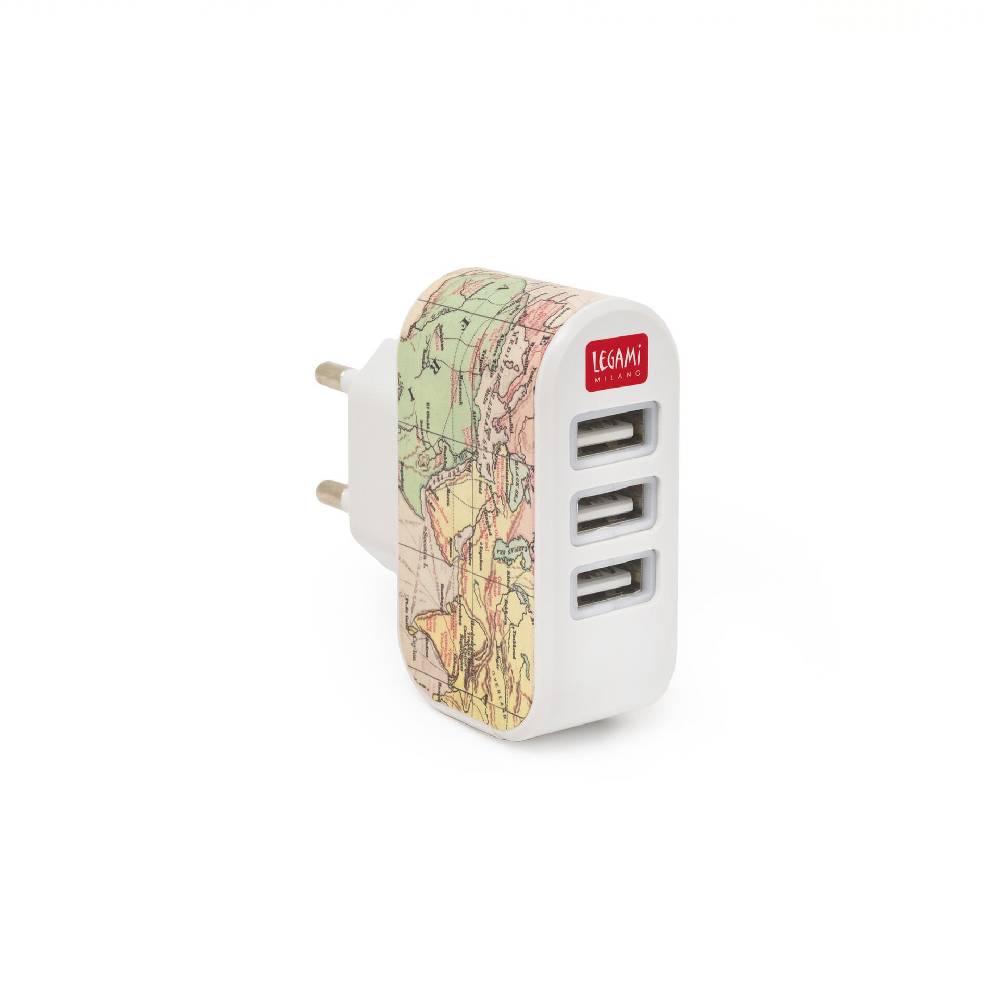 Legami Caricabatterie da Muro - 3 USB - Plug &Charge