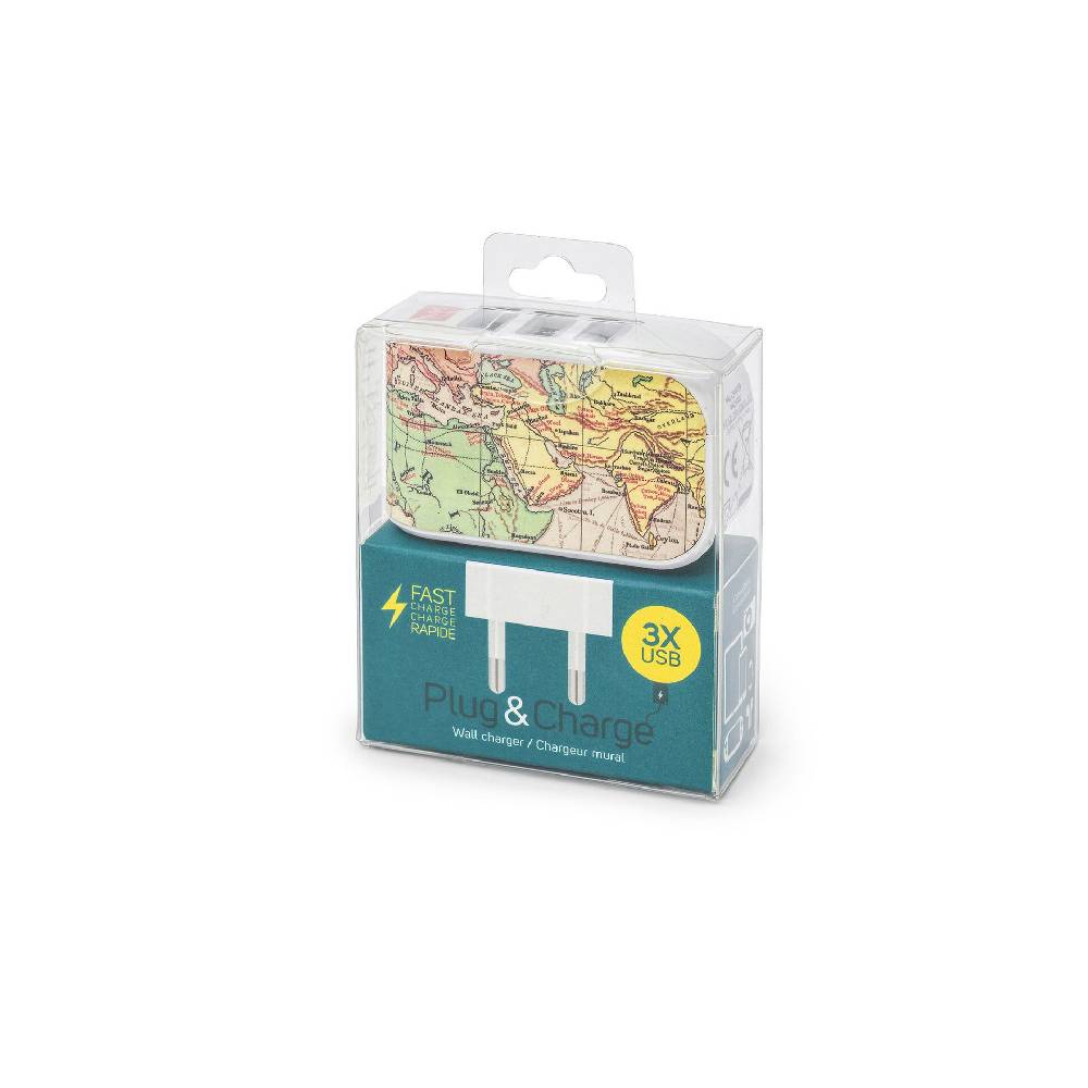 Legami Caricabatterie da Muro - 3 USB - Plug &Charge Vendita Calda