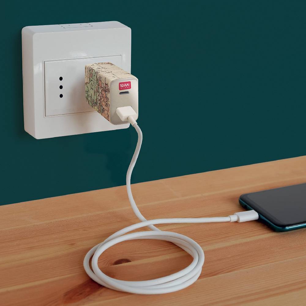 Legami Caricabatterie da Muro - USB + USB-C - Plug &Charge Saldi Di Fabbrica