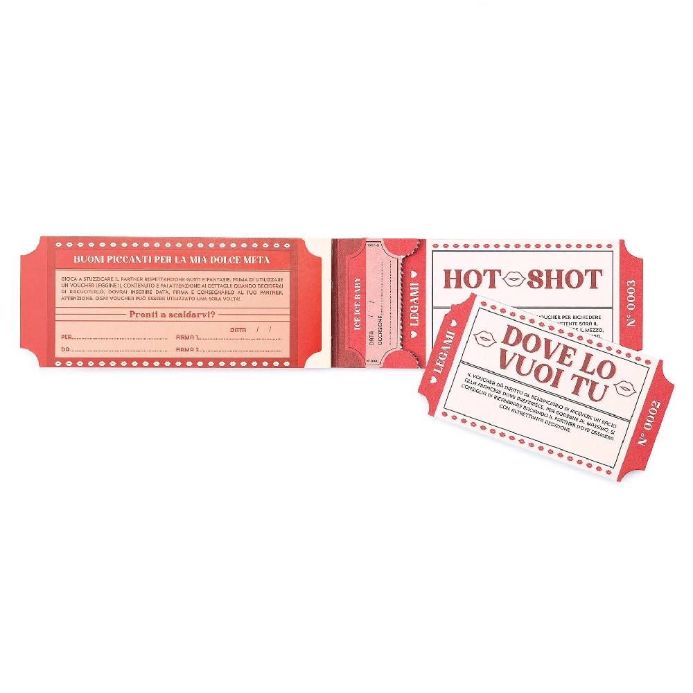 Legami Blocchetto da 24 Voucher Piccanti - Italiano Soddisfazione Garantita