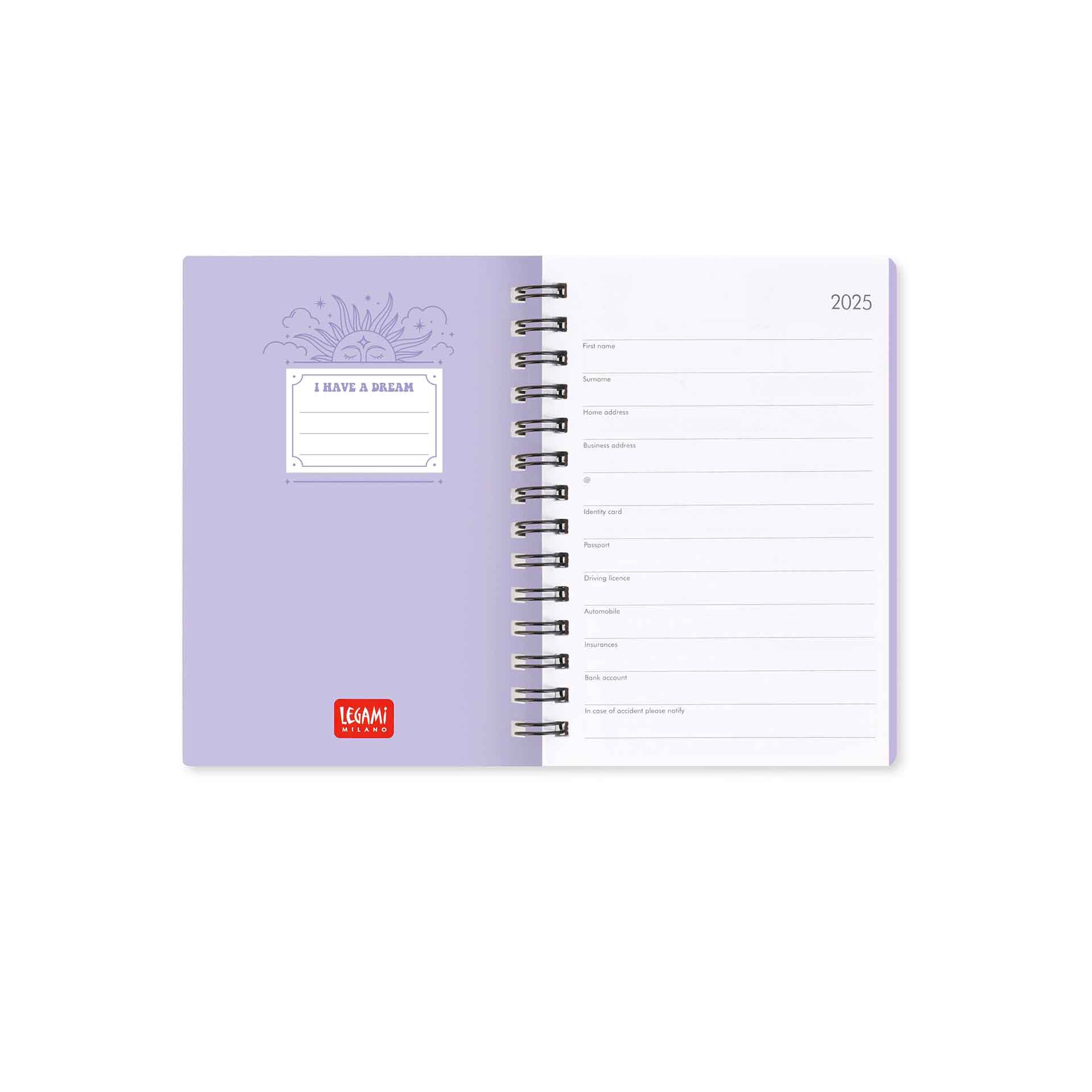 Legami Agenda 12 Mesi Settimanale - Small - Spiralata - 2025 Hotsell