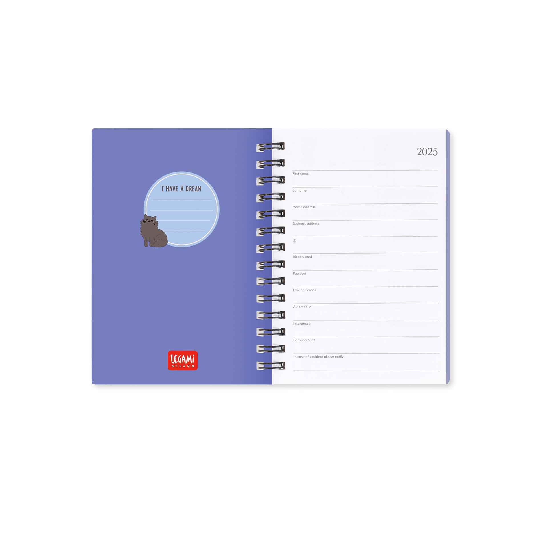 Legami Agenda 12 Mesi Settimanale - Small - Spiralata - 2025 Vendite Flash