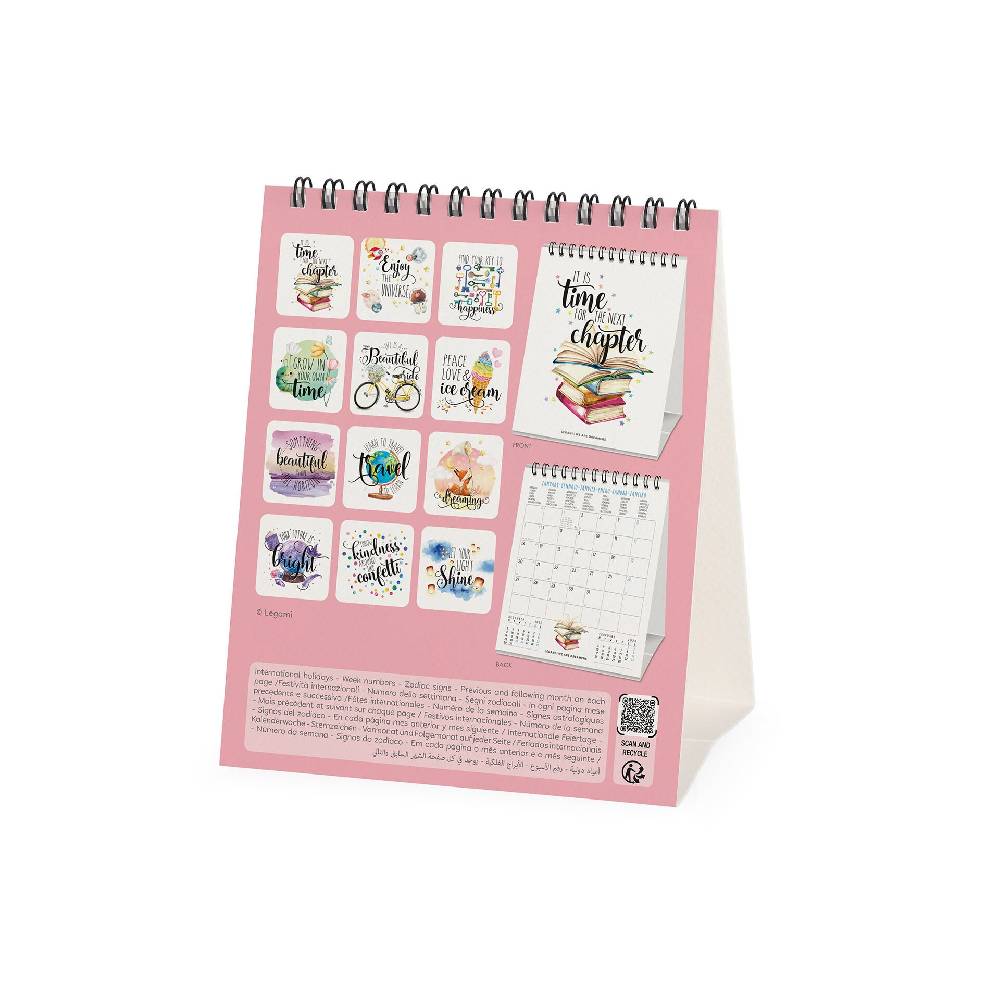 Legami Calendario da Tavolo 2025 - 12 x 14,5 cm Fino Al -60%