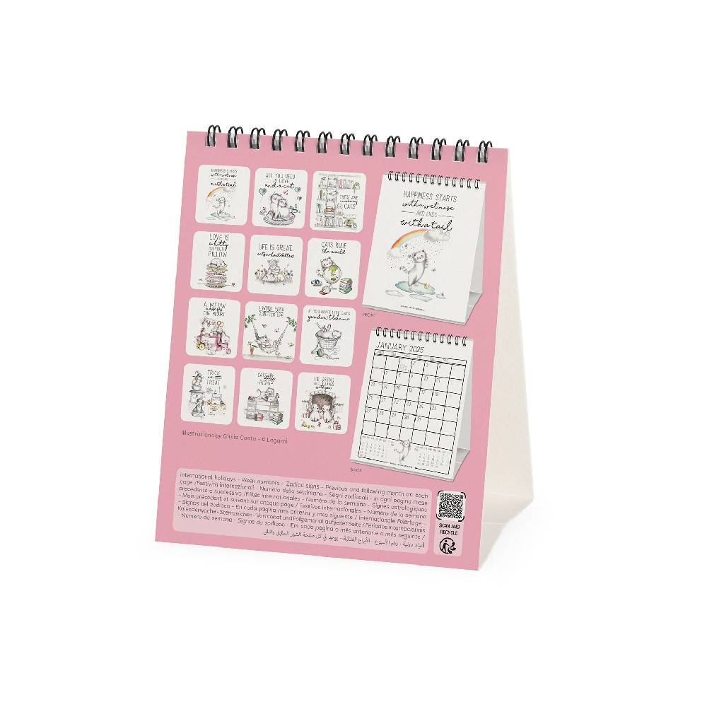 Legami Calendario da Tavolo 2025 - 12 x 14,5 cm Shopping Online