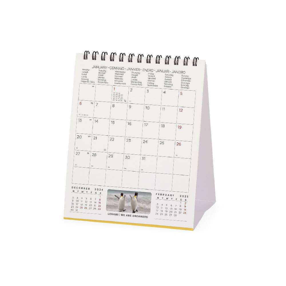 Legami Calendario da Tavolo 2025 - 12 x 14,5 cm Prezzo Ridotto