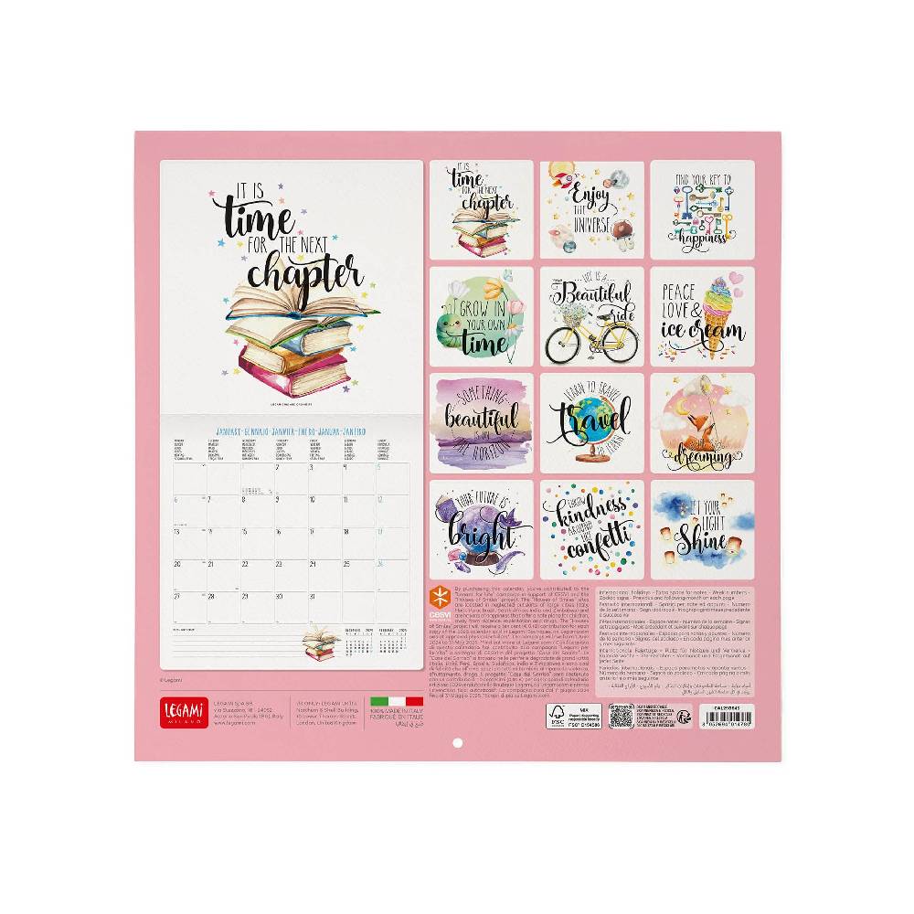 Legami Calendario da Parete 2025 - 30 x 29 cm Presa
