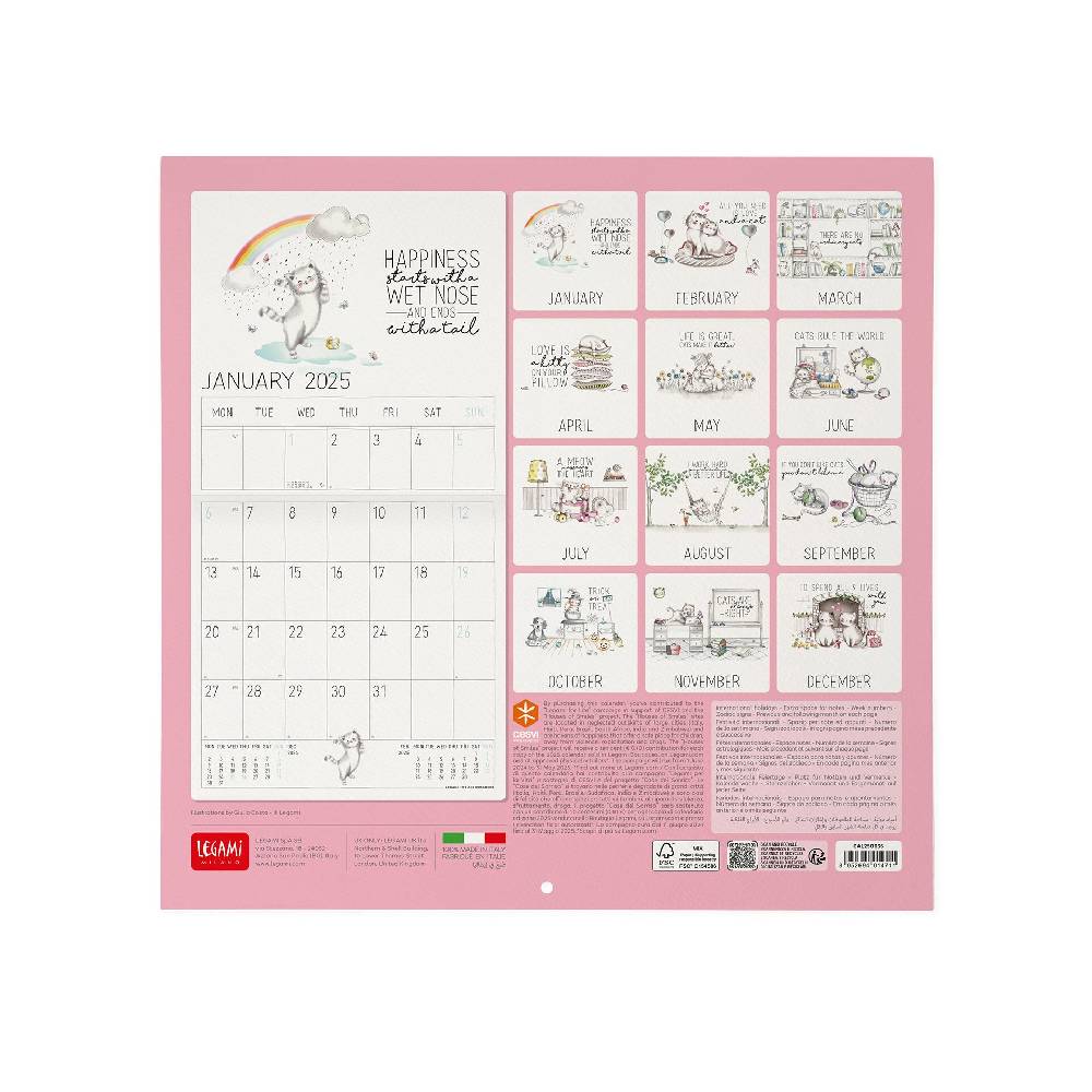 Legami Calendario da Parete 2025 - 30 x 29 cm Economico
