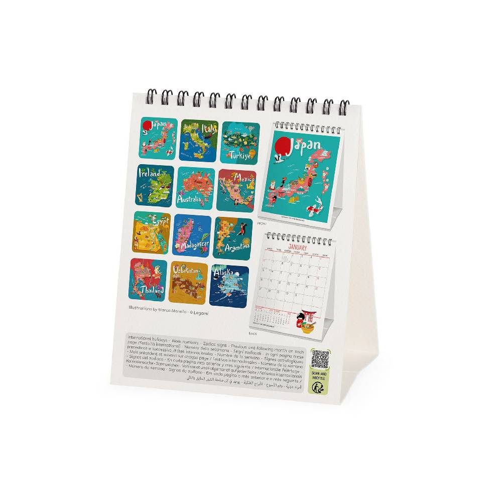 Legami Calendario da Tavolo 2025 - 12 x 14,5 cm Vendita Calda