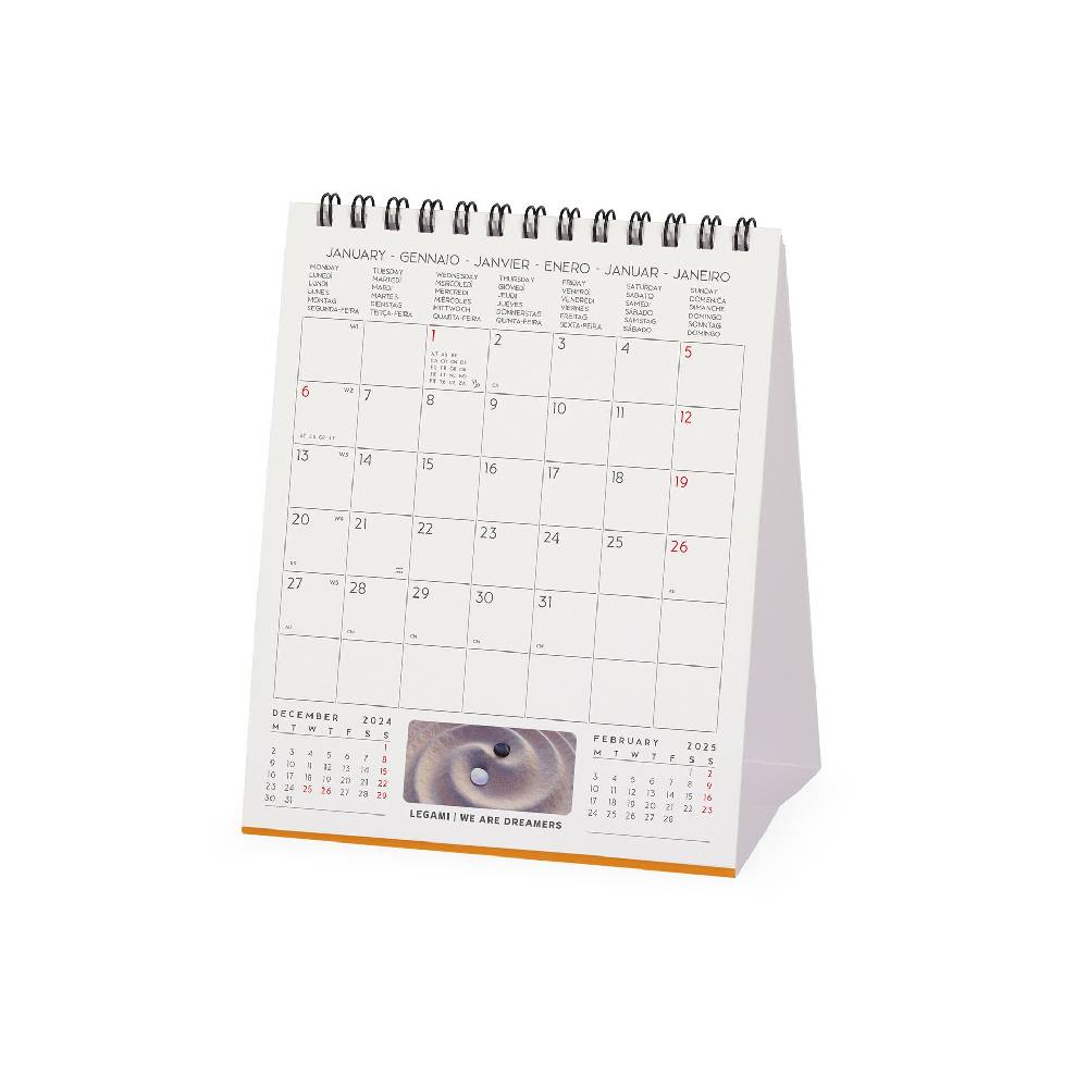 Legami Calendario da Tavolo 2025 - 12 x 14,5 cm Saldi Di Fabbrica
