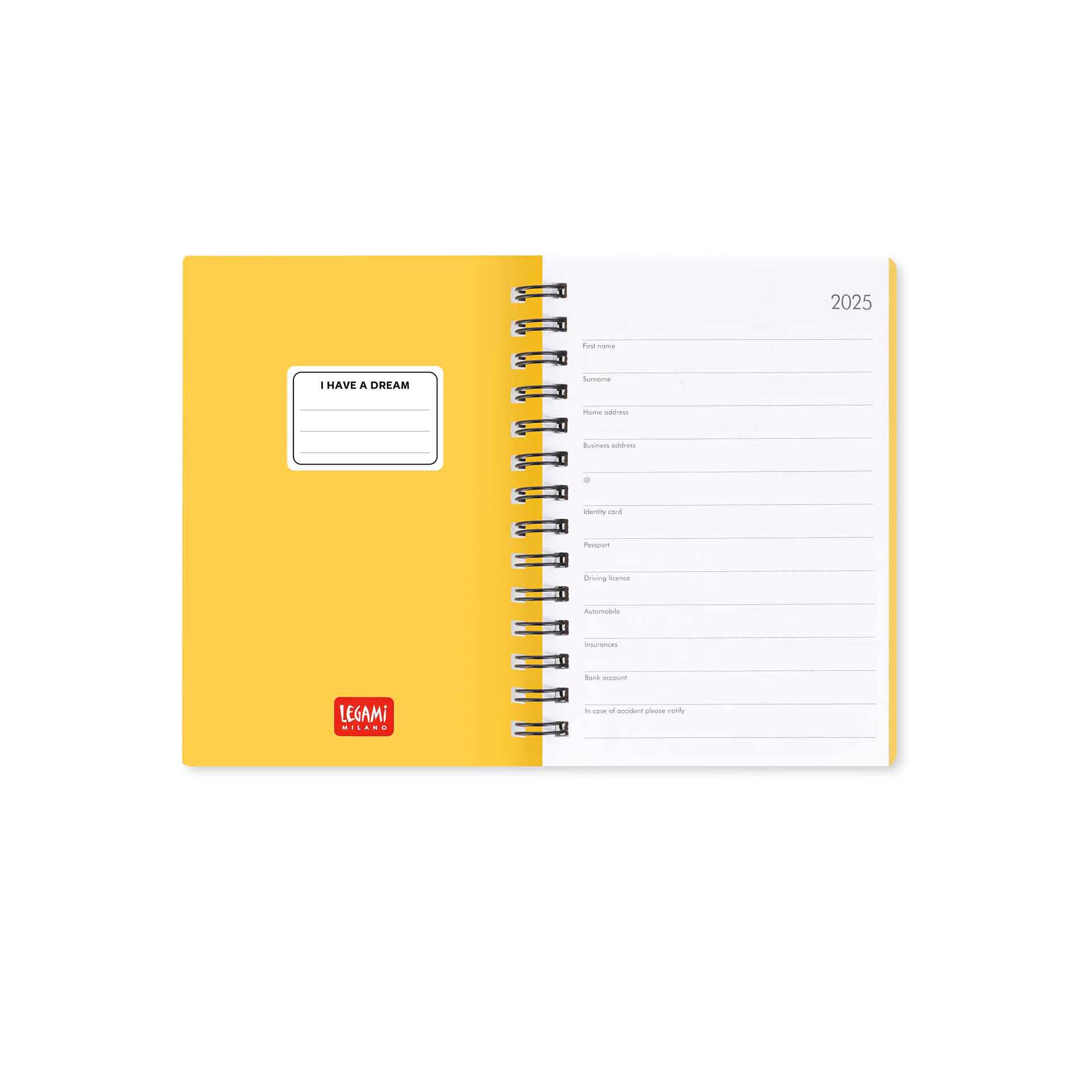 Legami Agenda 12 Mesi Settimanale - Small - Spiralata - 2025 Offerta