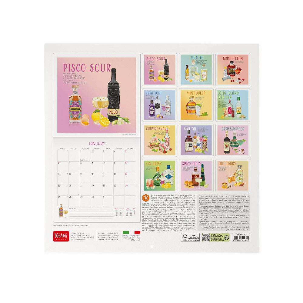 Legami Calendario da Parete 2025 - 30 x 29 cm 2025