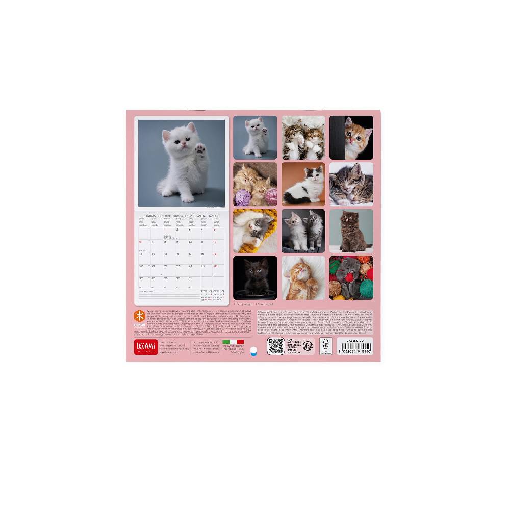 Legami Calendario da Parete 2025 - 18 x 18 cm Spedizione Gratuita