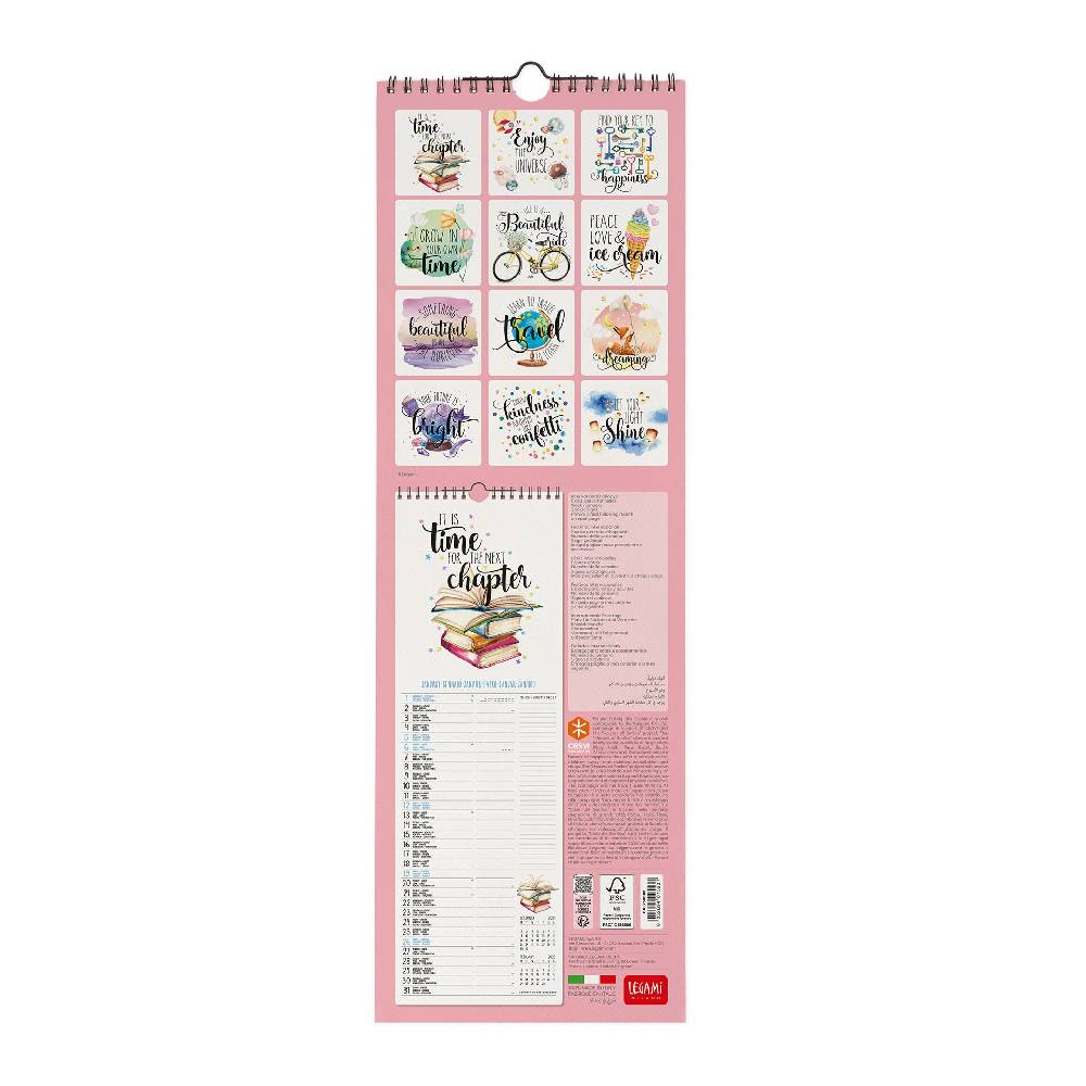Legami Calendario da Parete 2025 - 16 x 49 cm Qualità Garantita