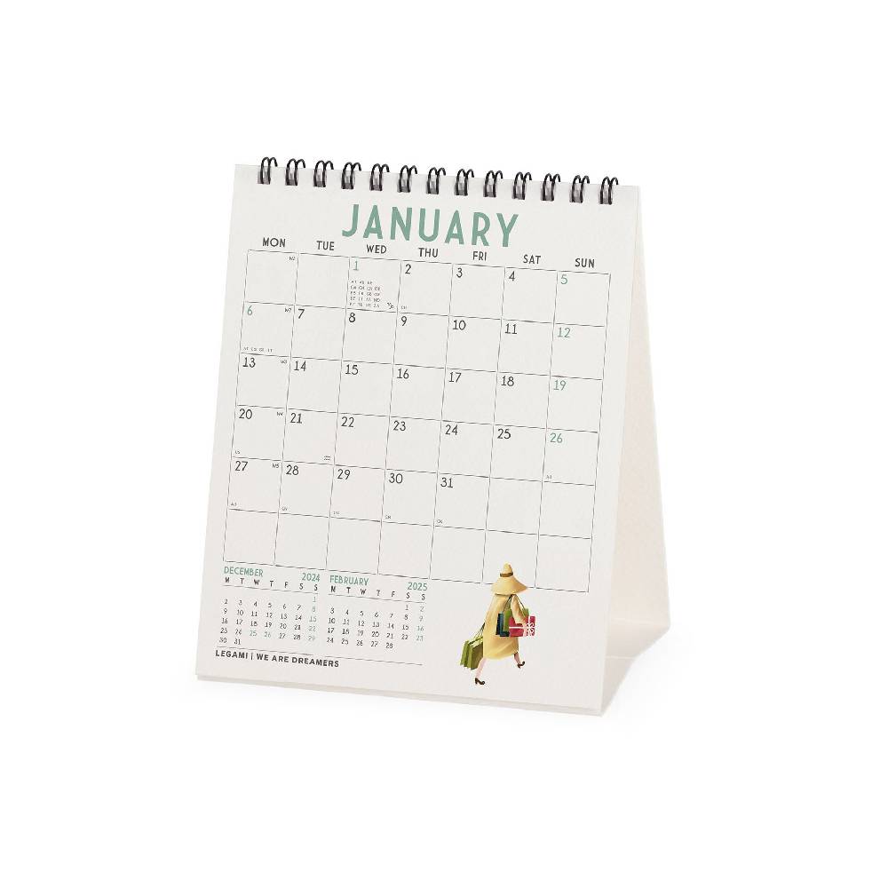 Legami Calendario da Tavolo 2025 - 12 x 14,5 cm Consegna Veloce