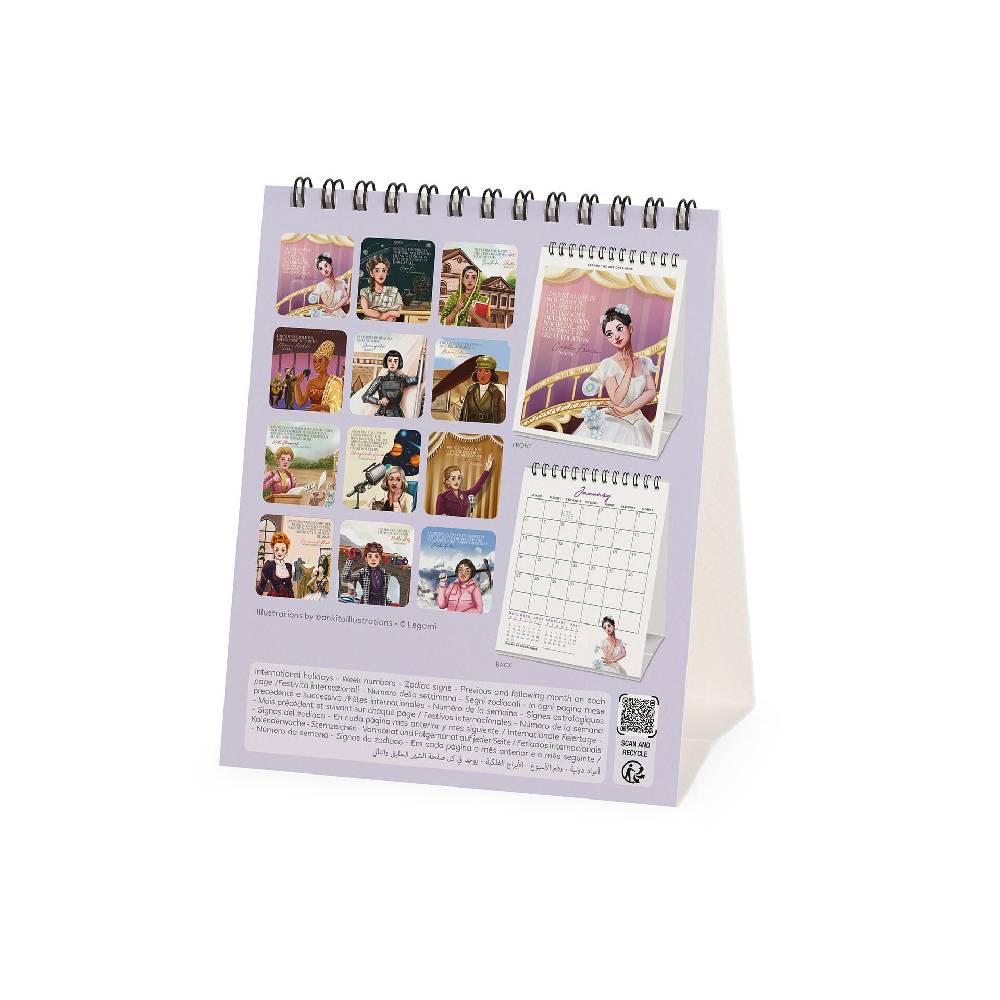 Legami Calendario da Tavolo 2025 - 12 x 14,5 cm Fino Al -60%
