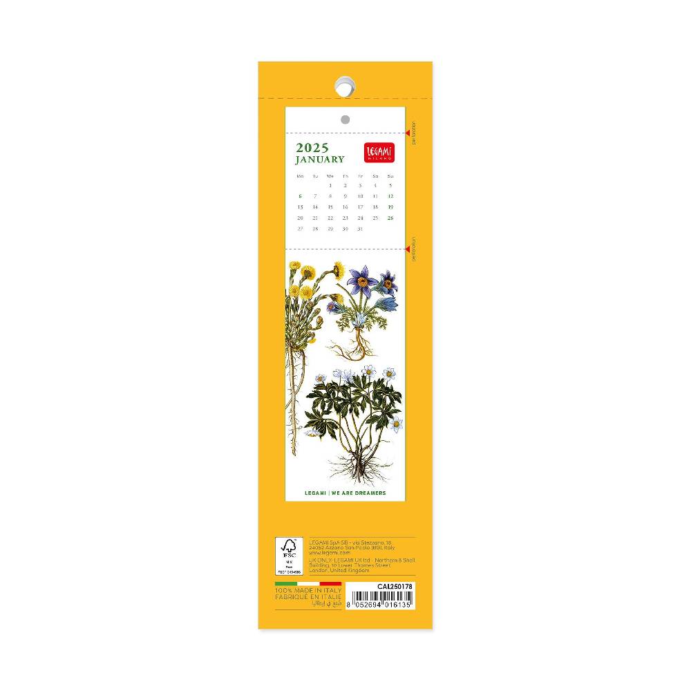 Legami Calendario Segnalibro 2025 - 5,5 x 18 cm Offerta Pasqua