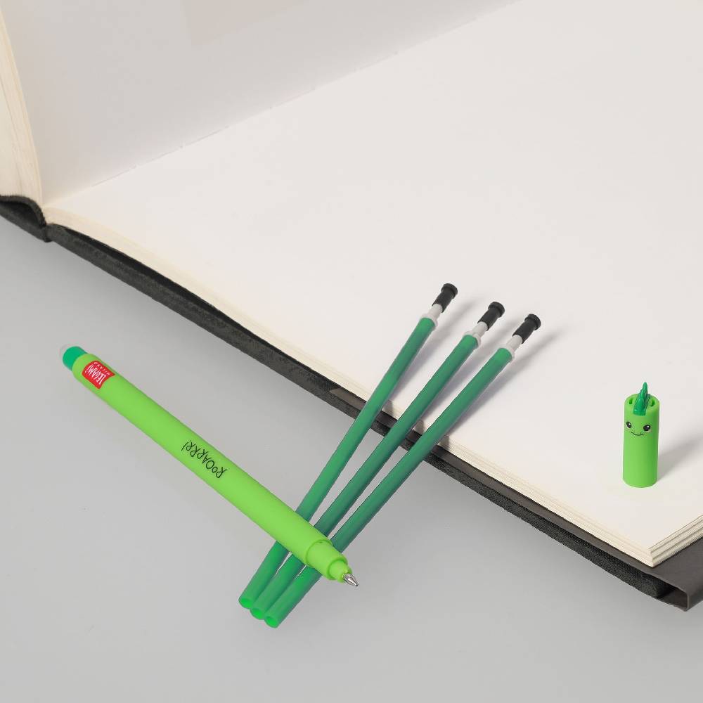 Legami Set Penna Cancellabile Dino con Refill Verde Comprane uno, ottenene uno gratis