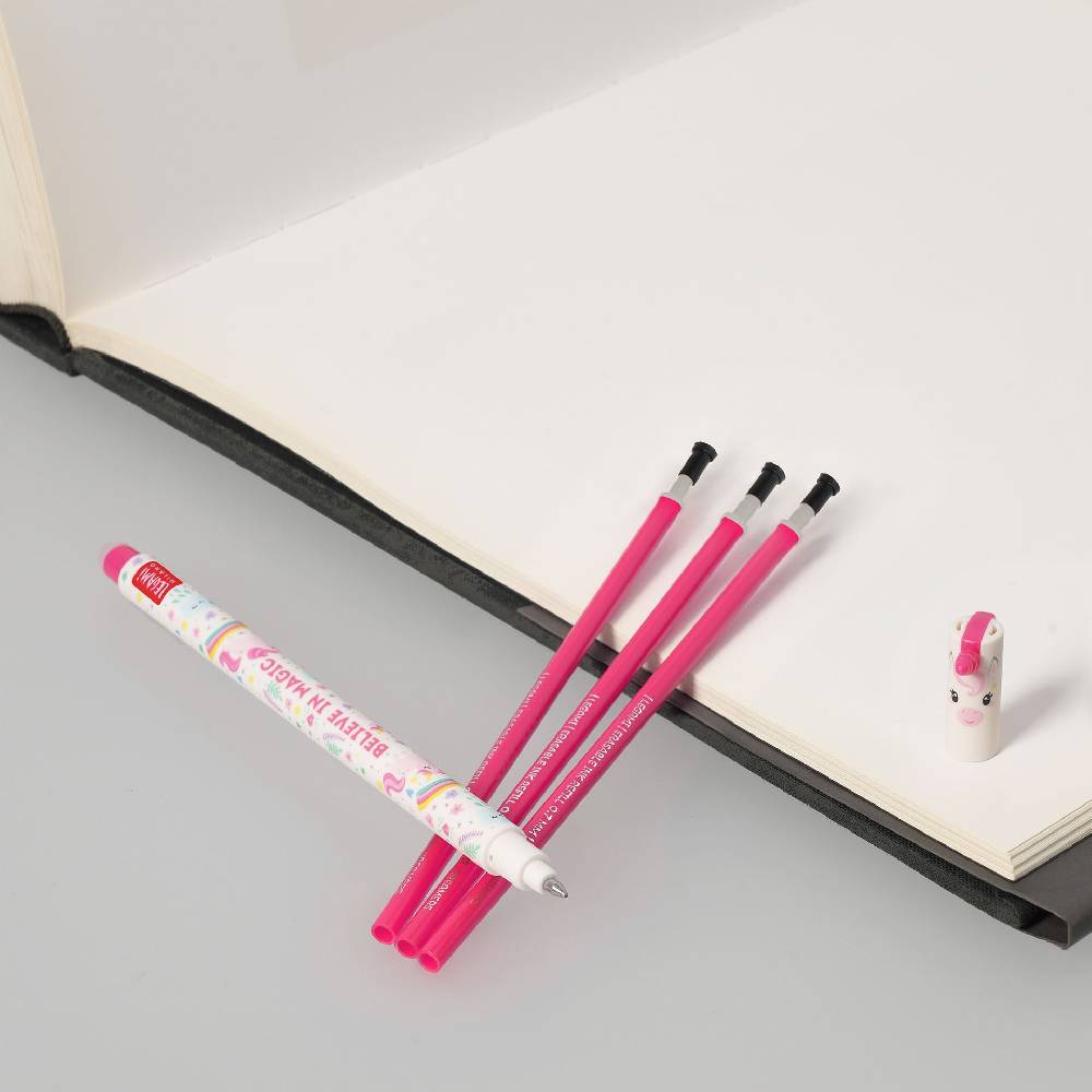 Legami Set Penna Cancellabile Unicorn con Refill Rosa Offerte giornaliere
