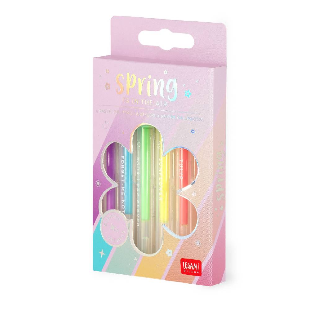 Legami Set di 6 Penne Gel Pastello - Spring is in the Air Super Saving Price