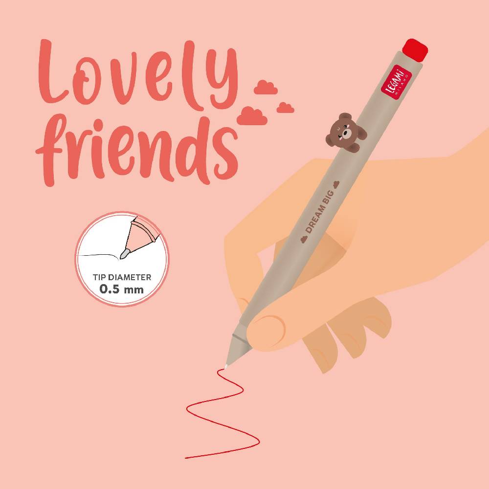 Legami Penna Gel - Lovely Friends Rilascio limitato