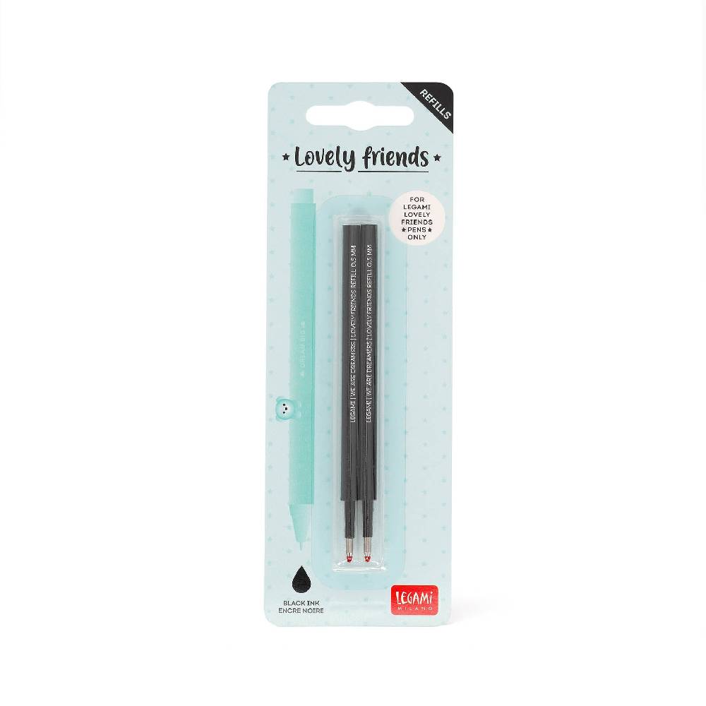 Legami Set di 2 Refill per Penna Gel - Lovely Friends Ultimi tre giorni
