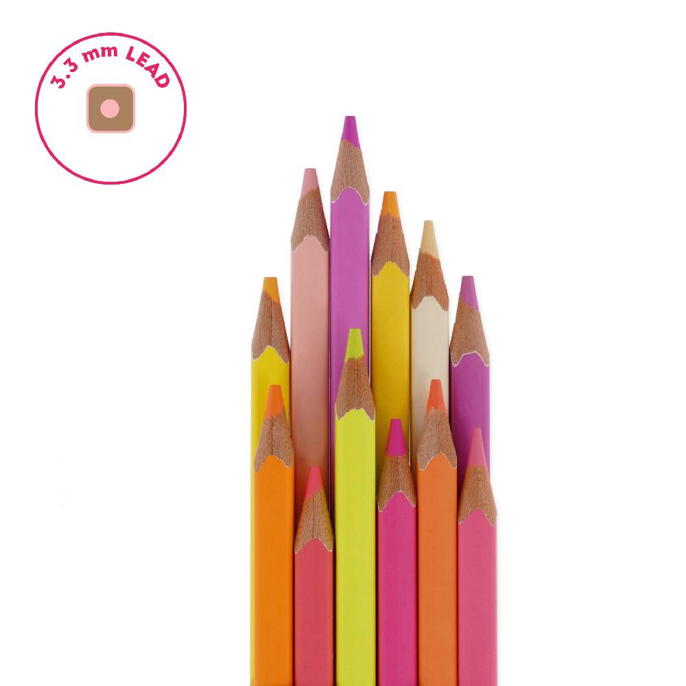 Legami Set di 12 Matite Colorate - Live Colorfully Super sconto