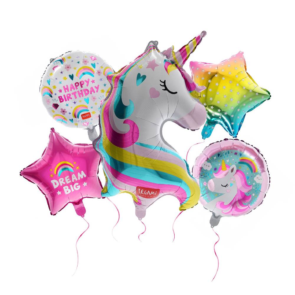 Legami Set di 5 Palloncini per Festa di Compleanno - Let's Party Smaltimento dello stoccaggio