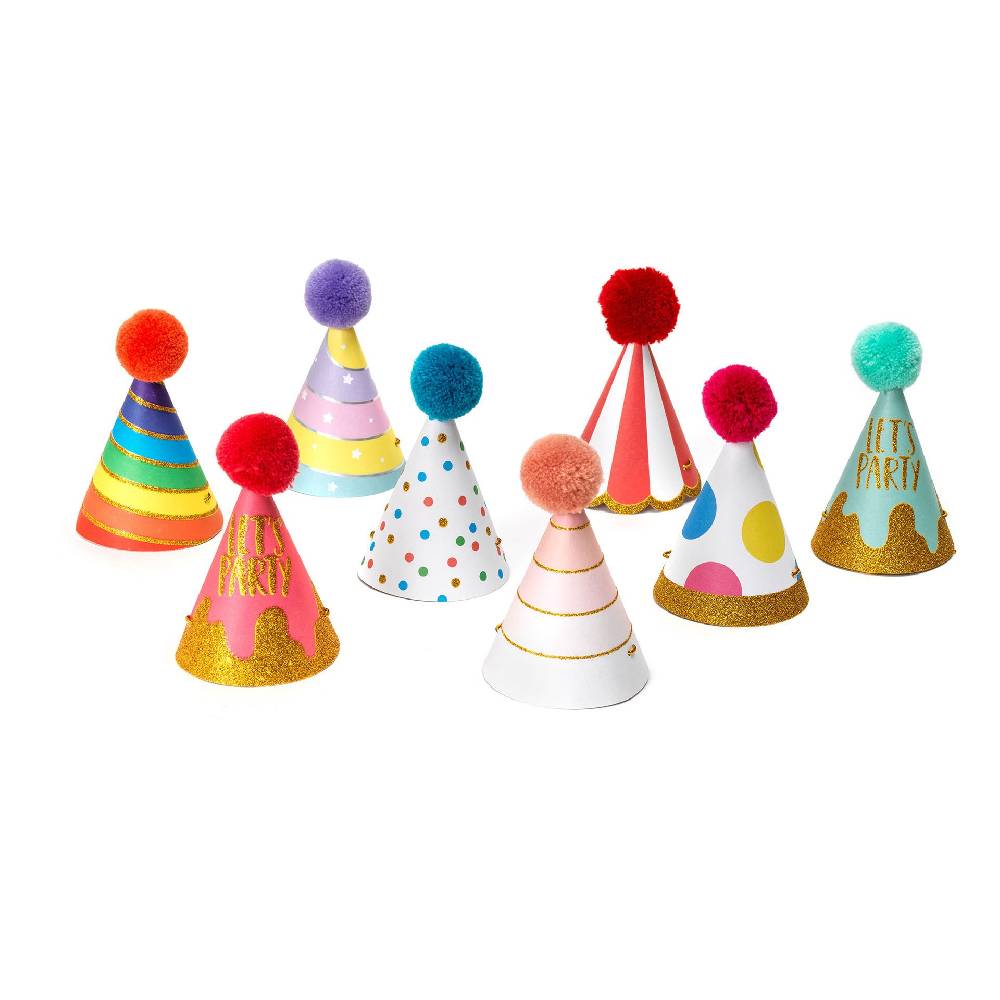 Legami Set di 8 Cappellini da Festa - The Party Is On Vendita calda
