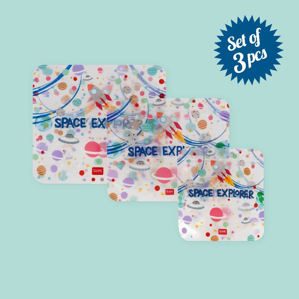 Legami Set di 3 Buste per Alimenti - Snack Bags Prezzo basso