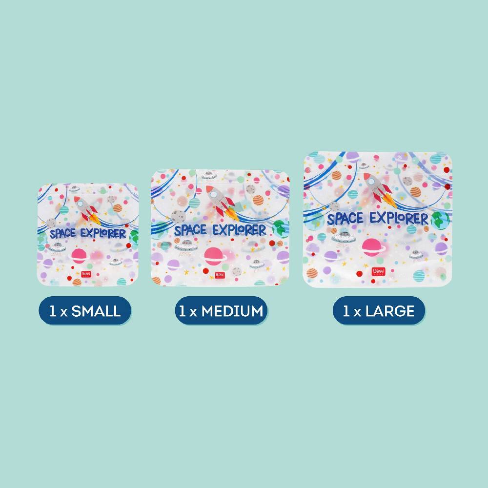 Legami Set di 3 Buste per Alimenti - Snack Bags Prezzo basso