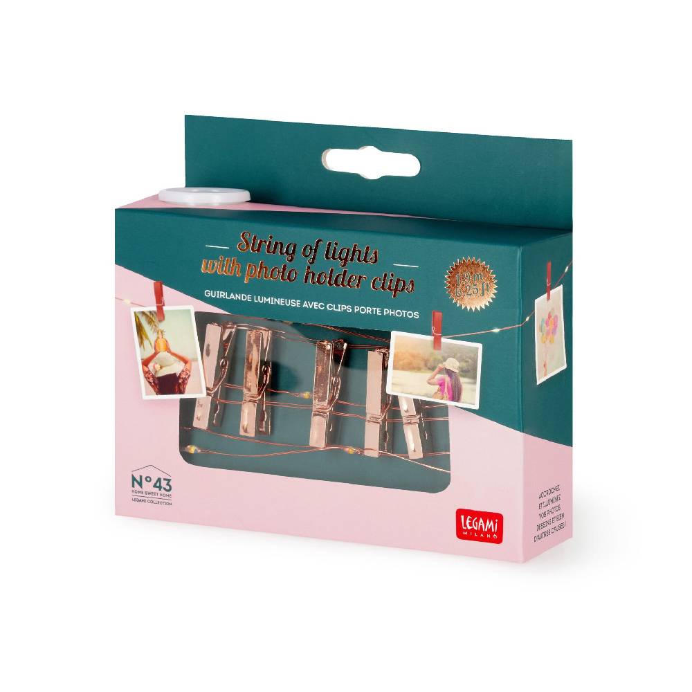 Legami Filo di Luci Decorative con Clip Portafoto Enormi sconti