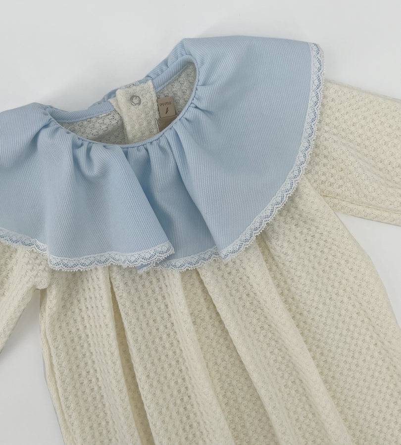 La Stupenderia LIGHT BLUE NECK KNITTED ROMPER Vendite Flash