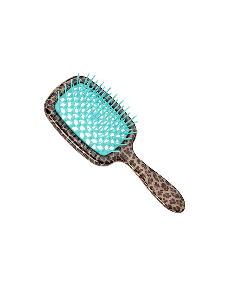 Janeke Scatola Regalo con Spazzola Superbrush maculata con cuscino turchese - Cod. SCA24 Latest stili