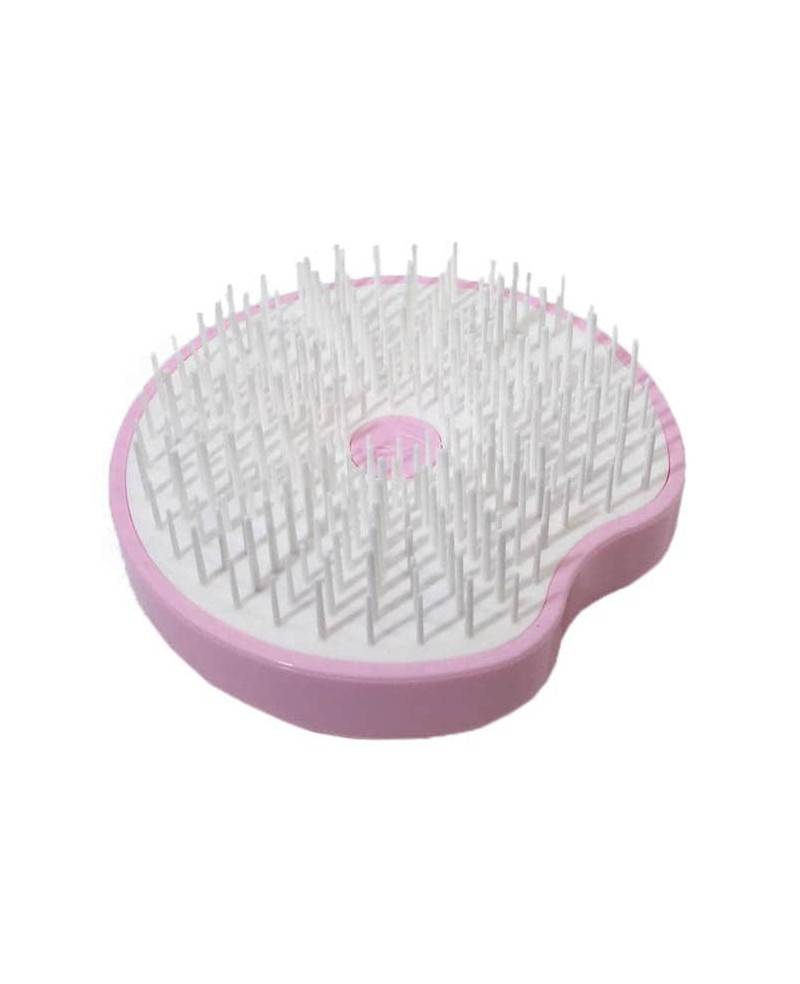 Janeke Spazzola Pomme Brush, compatta ed ergonomica con impugnatura palmare e specchio diametro 84, colore rosa - cod. 93SP228 RSA Soddisfazione Garantita