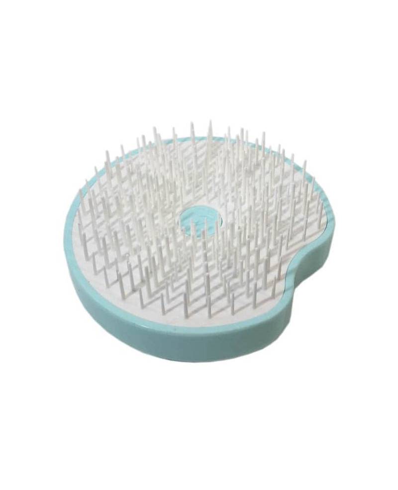 Janeke Spazzola Pomme Brush, compatta ed ergonomica con impugnatura palmare e specchio, diametro 84, colore turchese - cod. 93SP228 TSE Qualità Garantita