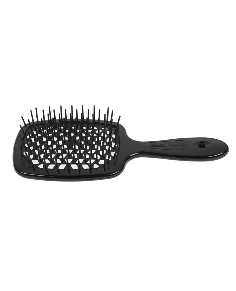 Janeke Spazzola Superbrush in fibra di carbonio nera di 22 cm - Cod. 55SP226 Italy