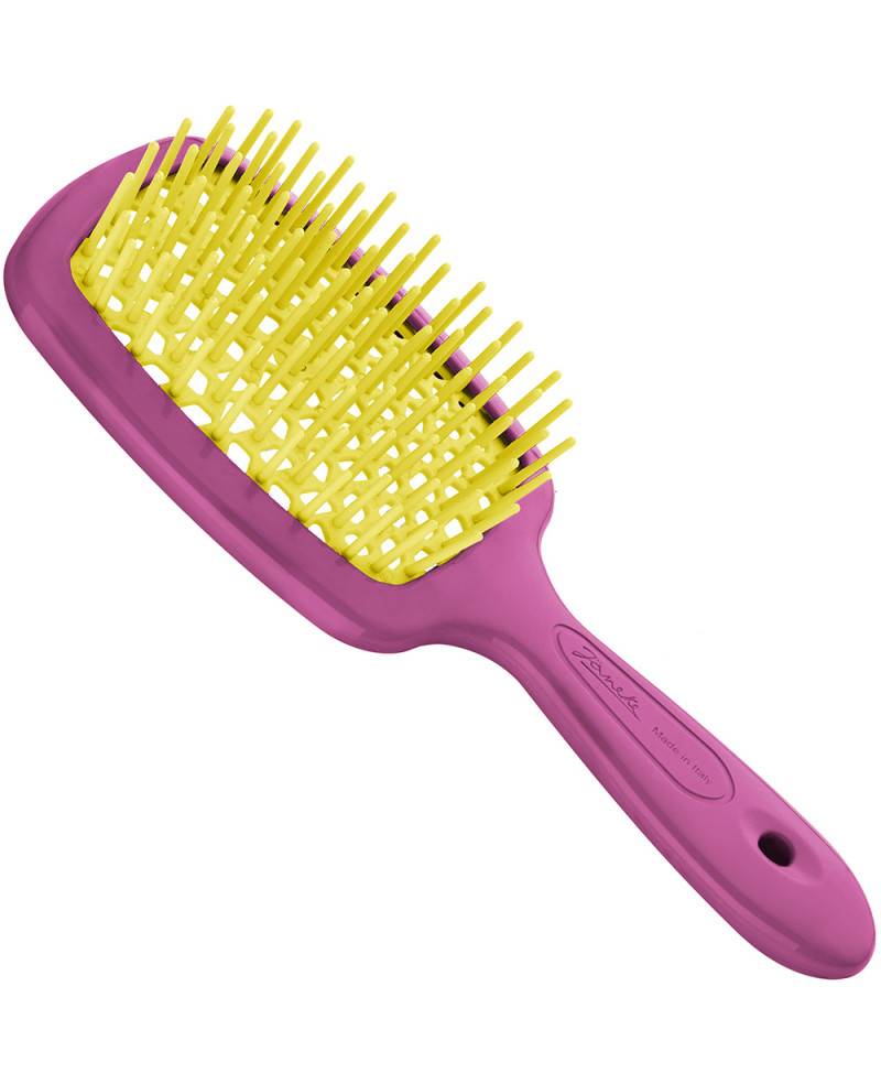 Janeke Spazzola Superbrush Small Fuxia e Giallo – Cod. 86SP234 FY