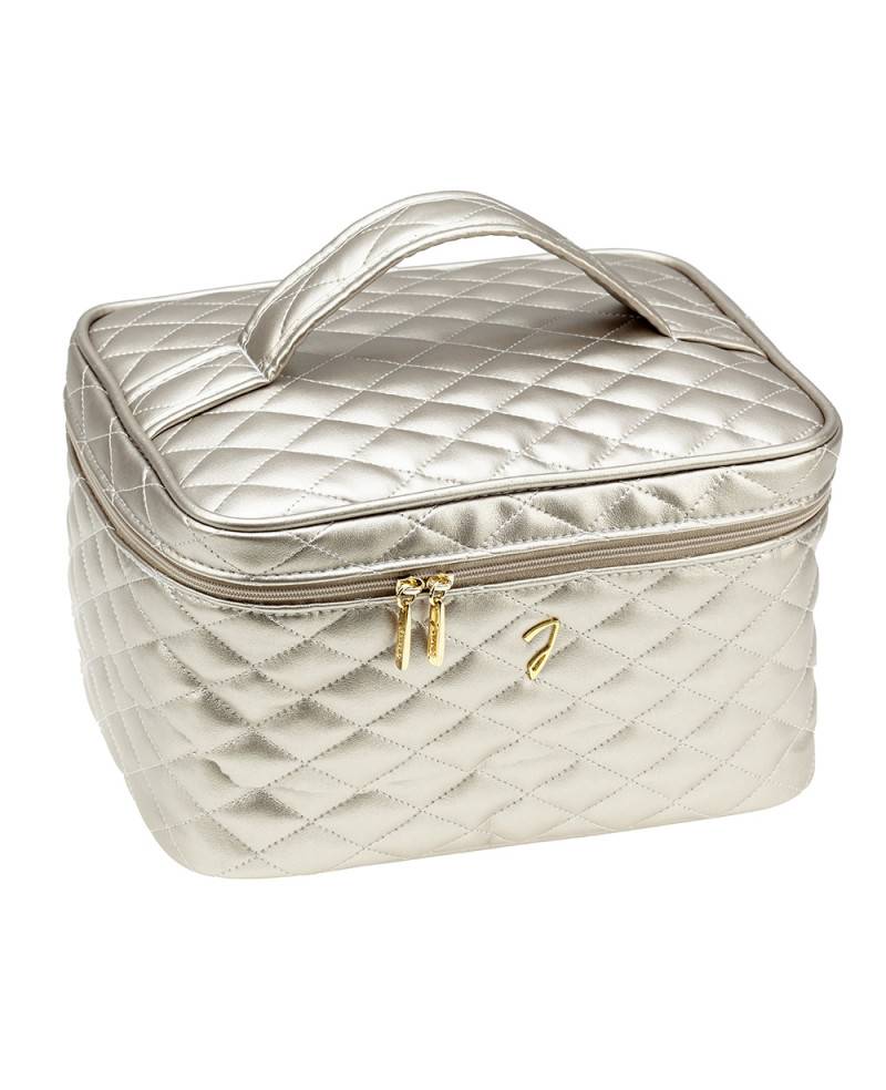 Janeke Beauty da viaggio trapuntato grande, bronzo - cod. A6151VT BRO Outlet