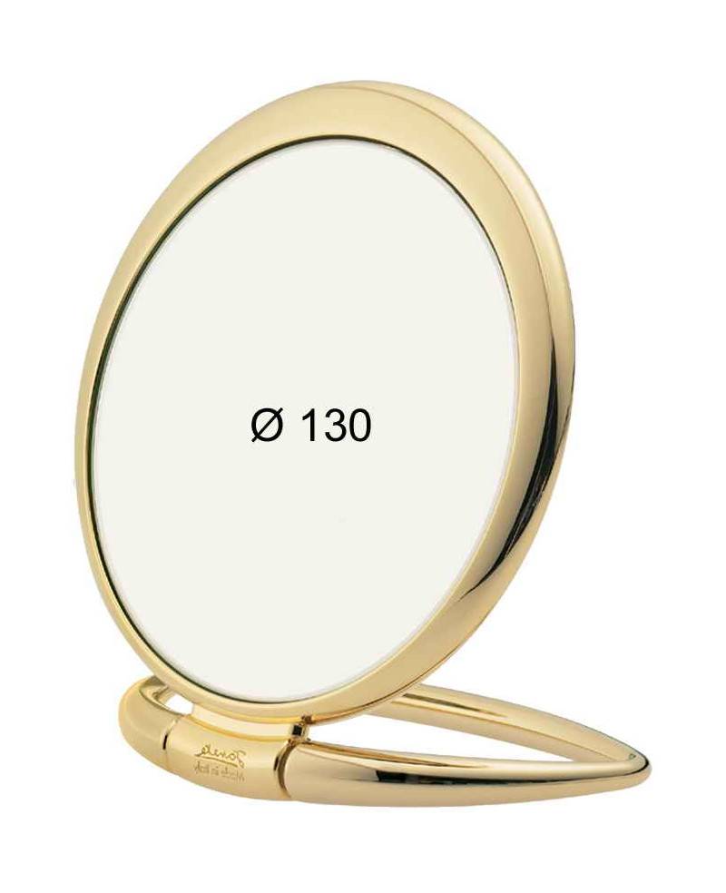 Janeke Specchio da tavolo oro, con ingrandimento x3, diametro cm 13 - cod. AU444.3 Sottocosto