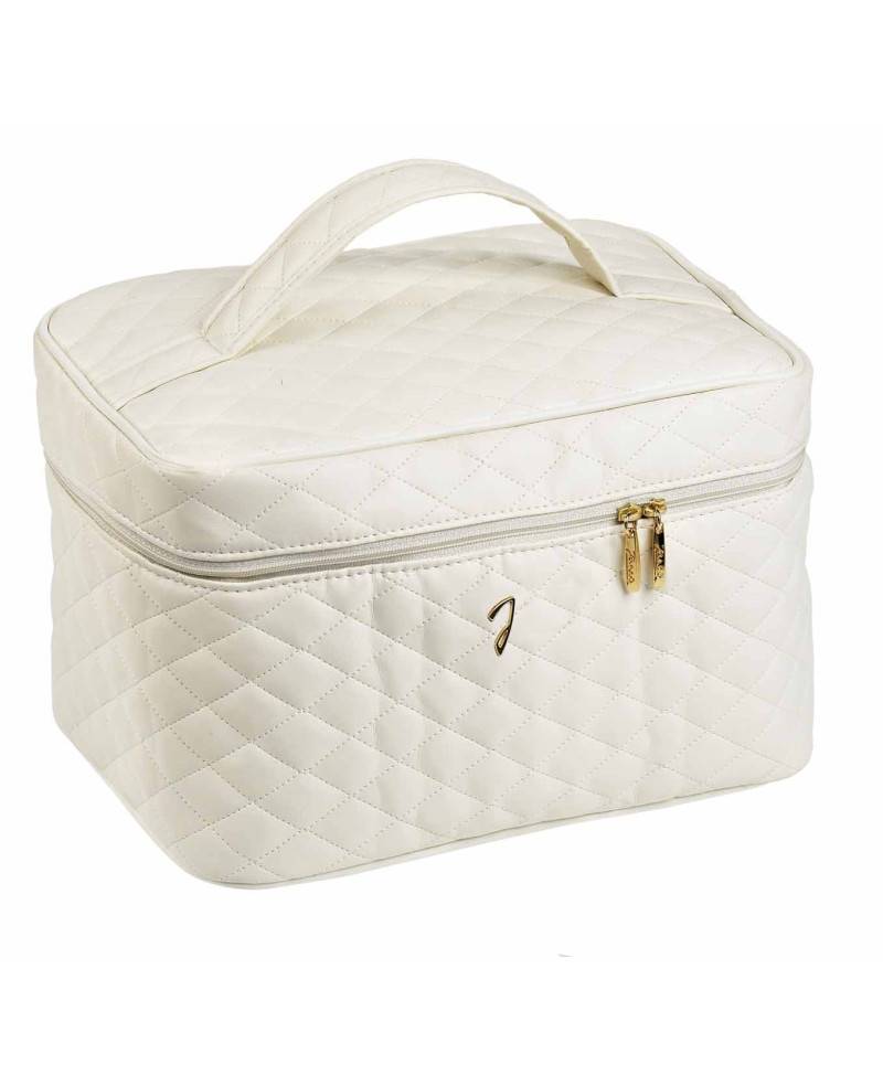 Janeke Beauty da viaggio trapuntato grande, beige - cod. A6151VT BEI In Saldo