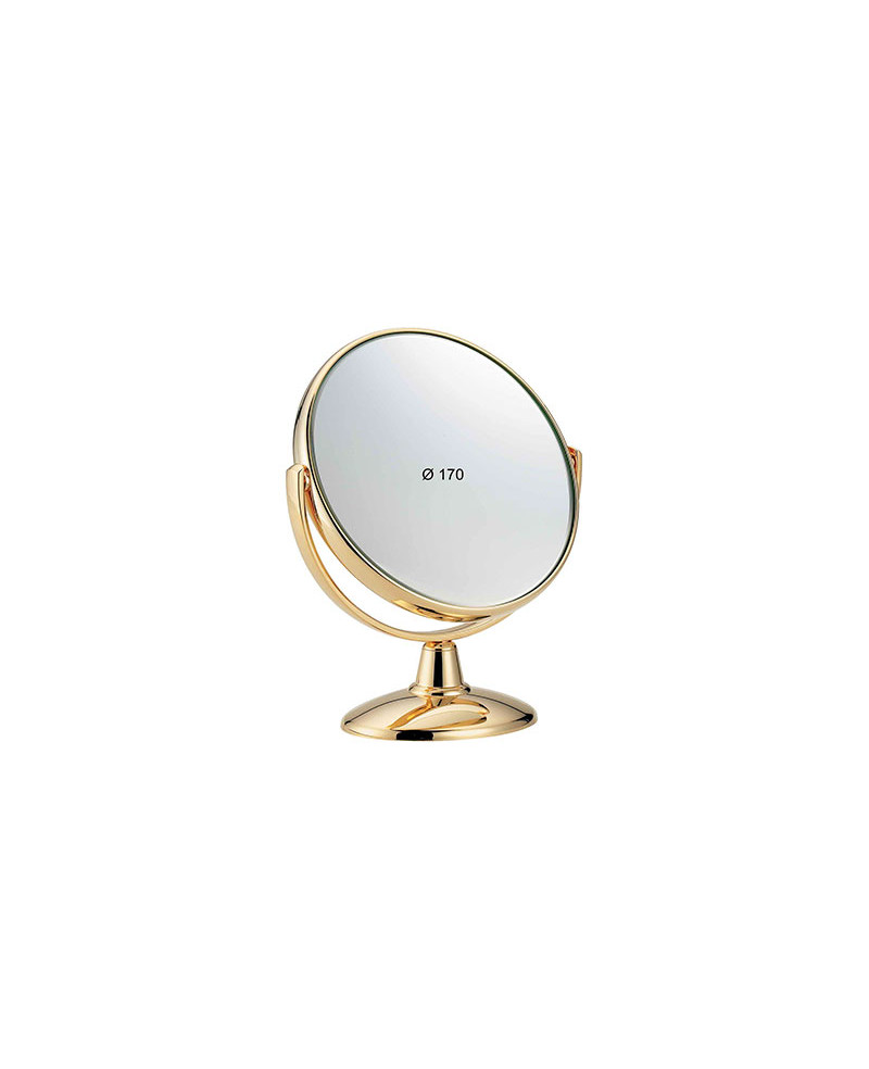 Janeke Specchio dorato da tavolo con ingrandimento x3, diametro 17 cm - cod. AU496.3 Online