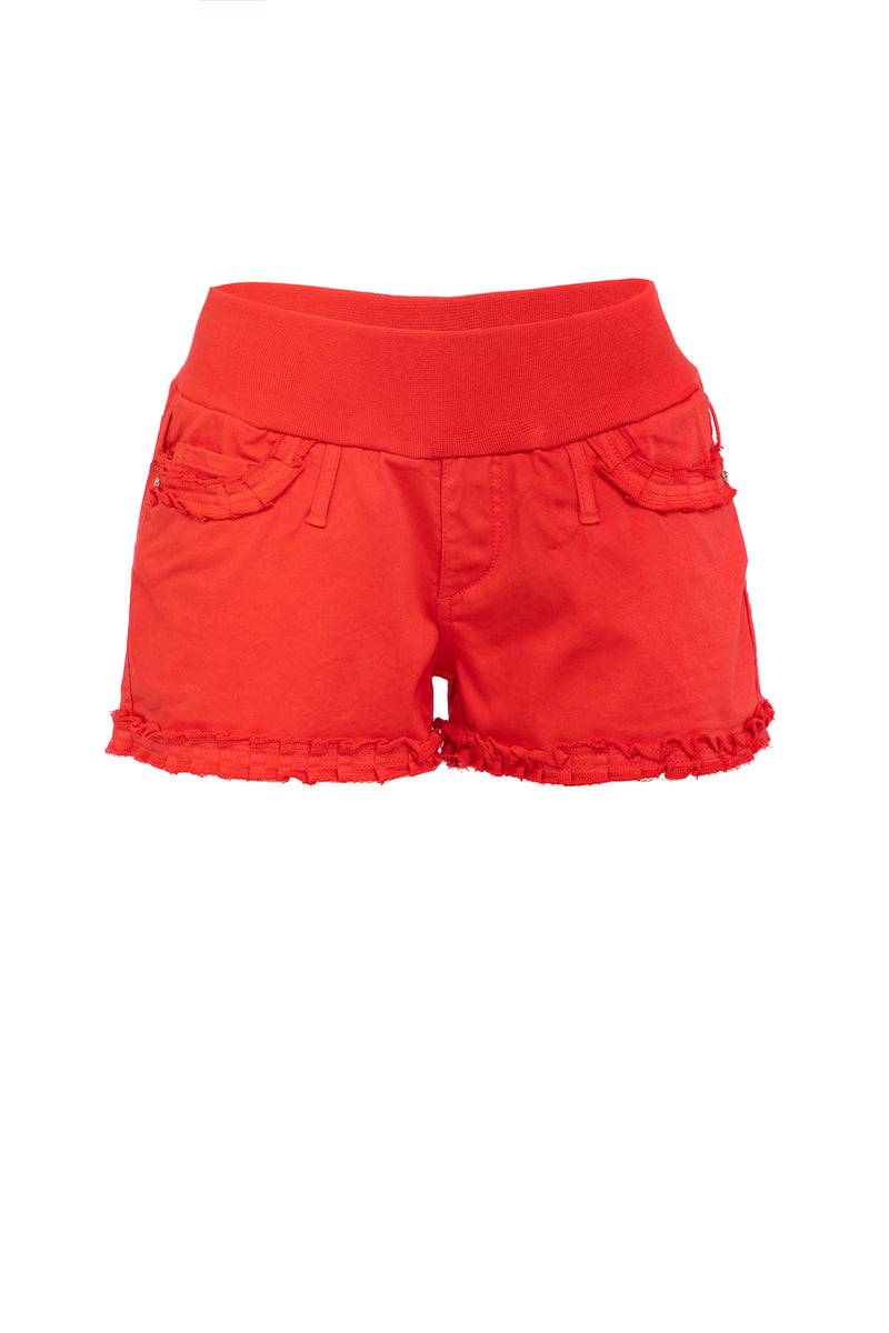 Pietro Brunelli BONNIE MINI SHORTS ROSSI | Pantaloncini Premaman in Cotone Pezzi Unici