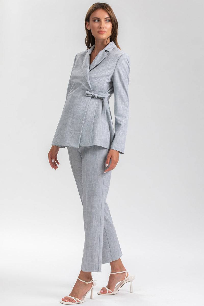 Pietro Brunelli KATE | Pantalone Premaman da Ufficio Grigio Shopping Online
