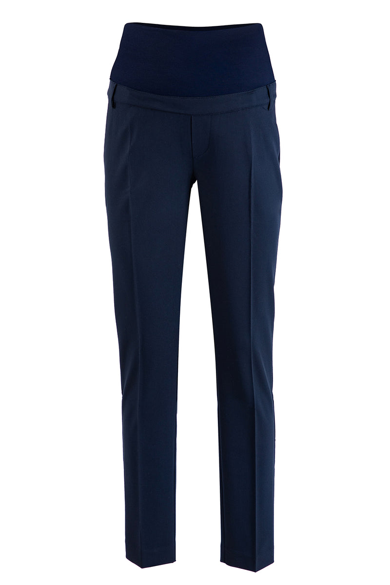 Pietro Brunelli HARRY | Pantalone Premaman Slim Fit da Ufficio Blu Presa
