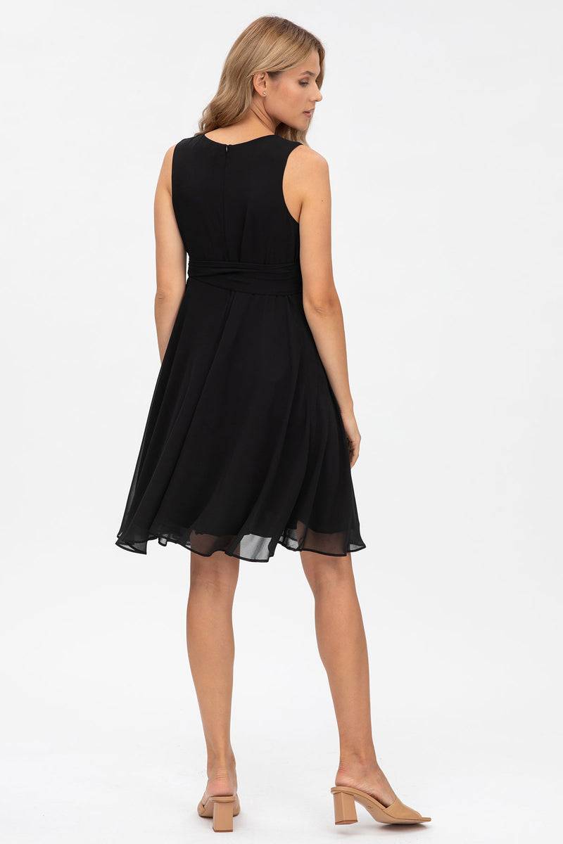 Pietro Brunelli TAMIGI | Abito Premaman in Chiffon Nero Vendita Calda