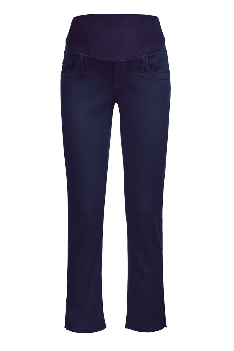 Pietro Brunelli CAPRI BLU | Pantaloni Premaman in Cotone Elasticizzato Nuova