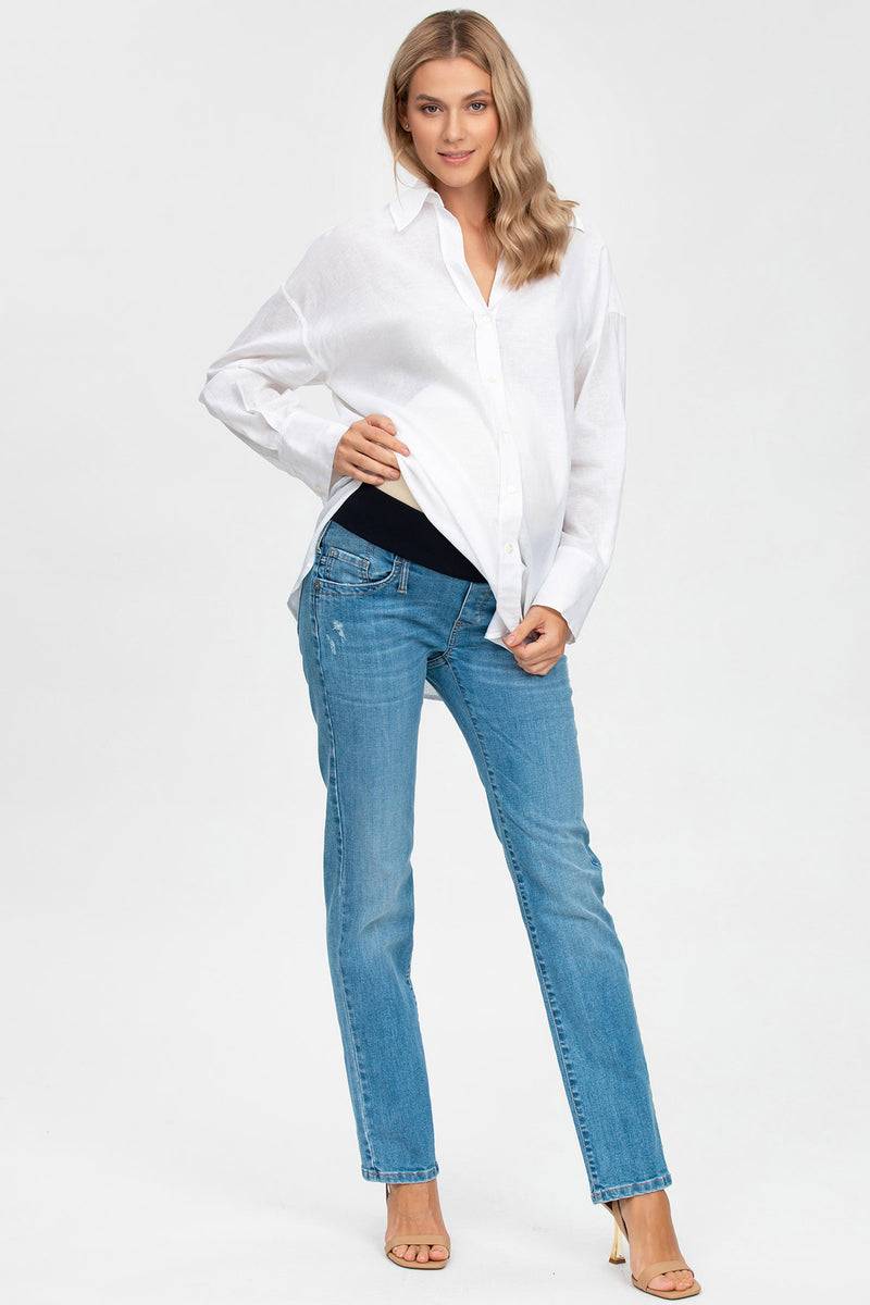 Pietro Brunelli EXTRA LENGTH W340 | Jeans Premaman con Gamba Dritta 2025