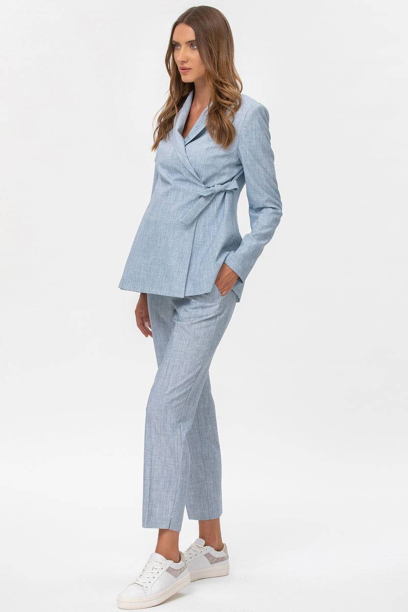 Pietro Brunelli KATE | Pantalone Premaman da Ufficio Azzurro 2025