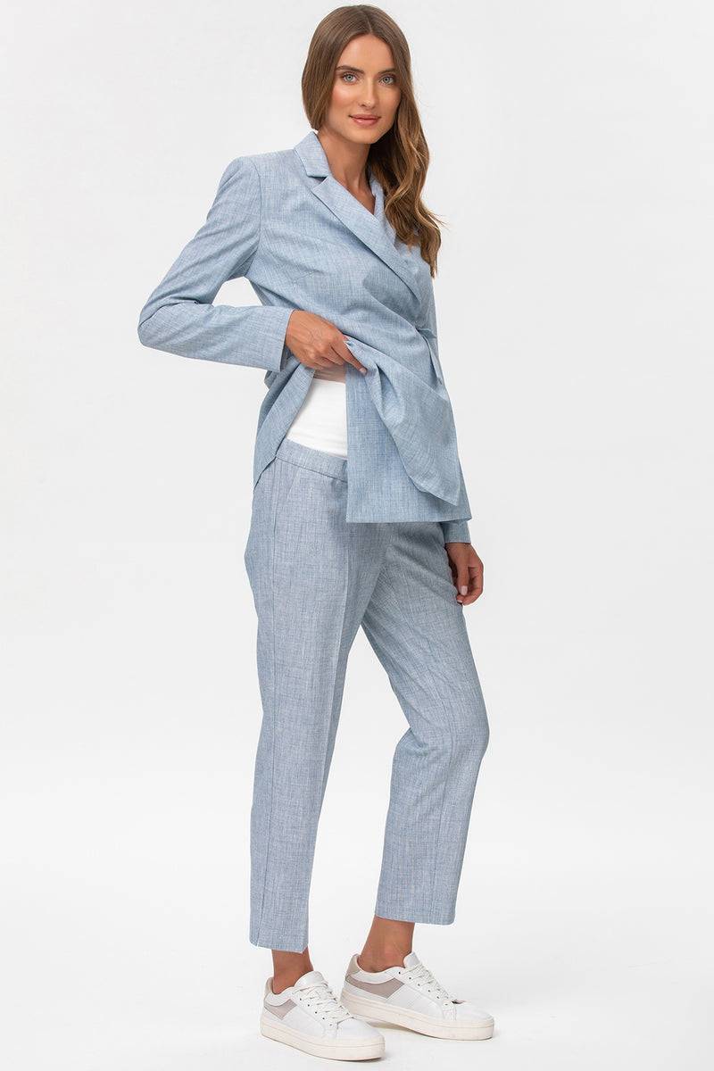 Pietro Brunelli KATE | Pantalone Premaman da Ufficio Azzurro 2025