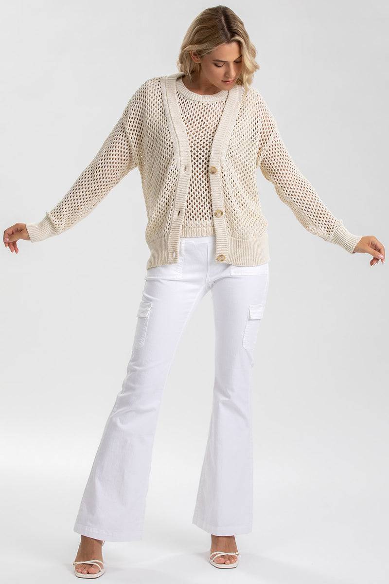 Pietro Brunelli BLONDIE | Top Beige a Rete Acquista Ora